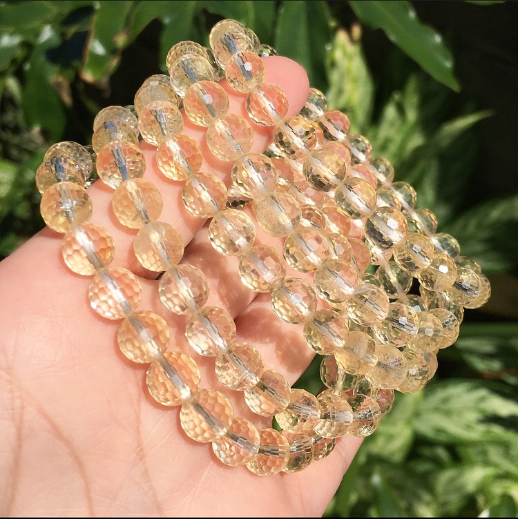 【北投石ブレスレット】8mm珠サイズ / 内径16.5cm 北投石ブレスレット】8mm珠サイズ / 内径16.5cm 北投石ブレスレット