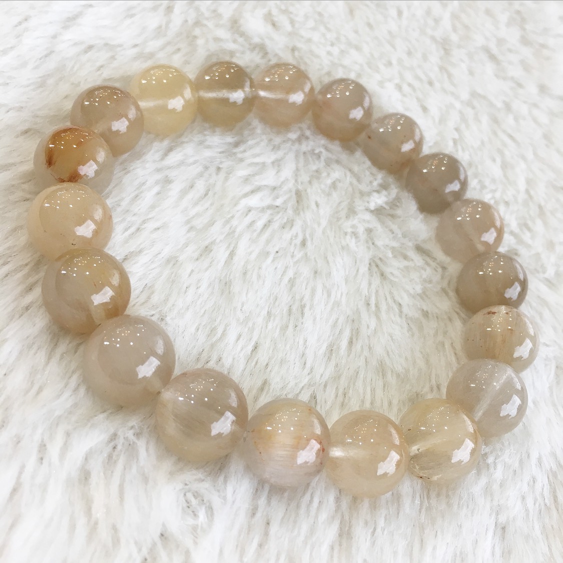 ブラウンサゲニティッククォーツブレスレット 005 / Thida Stone 