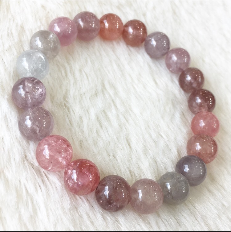 いいスタイル / 001 ブレスレット 高品質カラフルスピネル Thida 天然石 Stone 健康アクセサリー