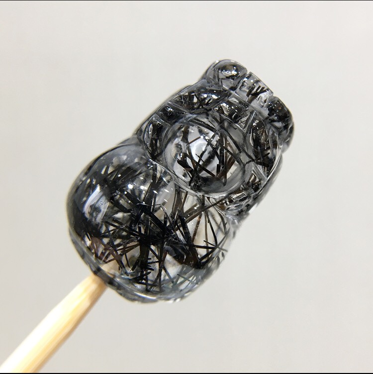 アクチノライトインクォーツ貔貅